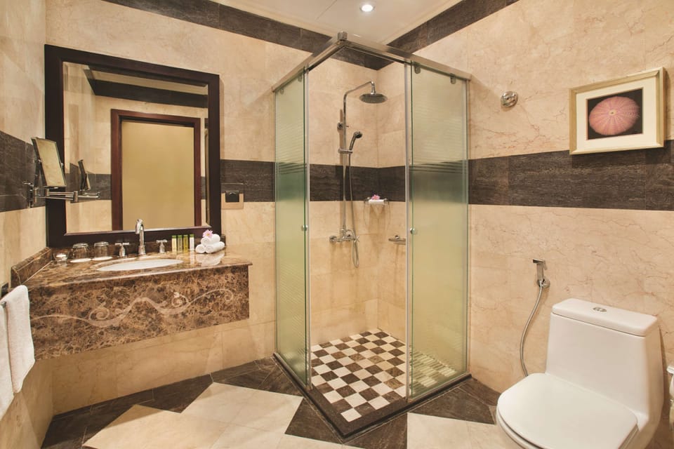 Room, 1 King Bed | Bathroom shower
