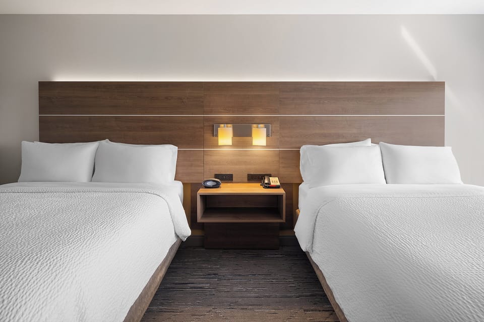 Standard Room, 2 Queen Beds | Premium bedding, in-room safe, desk, iron/ironing board