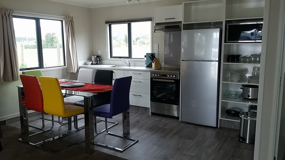Shared fridge, microwave, coffee/tea maker, electric kettle