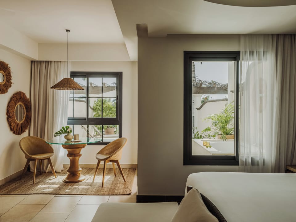 Red Level Junior Suite Large Terrace with Whirlpool | Premium bedding, minibar, in-room safe, blackout drapes