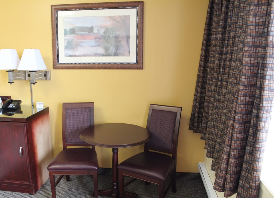 Individually decorated, individually furnished, desk, blackout drapes