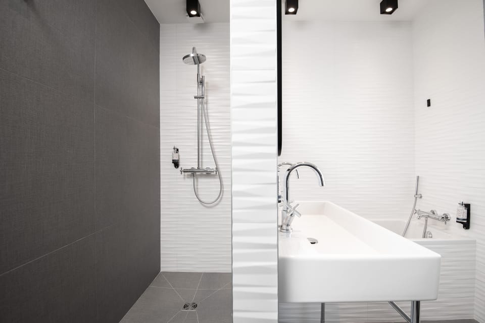 Large Suite | Bathroom | Free toiletries, hair dryer, towels
