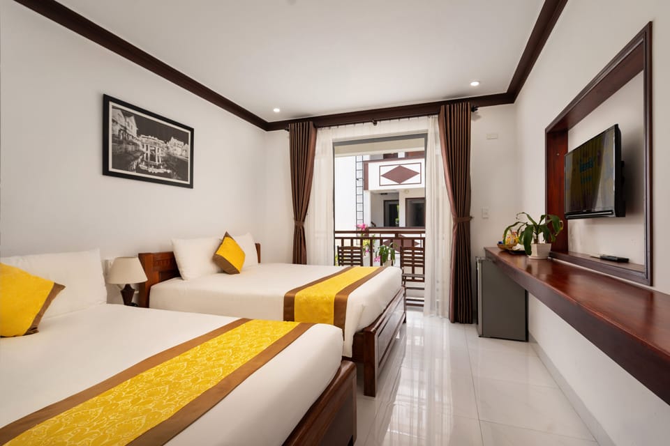 Premium bedding, memory foam beds, minibar, in-room safe