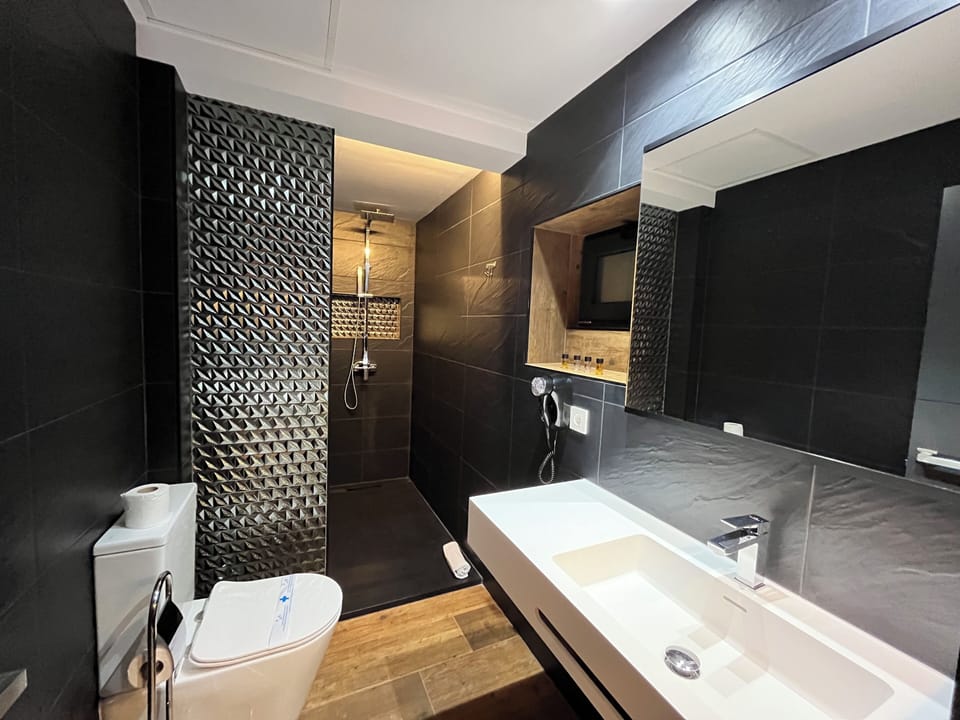 Standard Double or Twin Room | Bathroom | Shower, hair dryer, towels, toilet paper