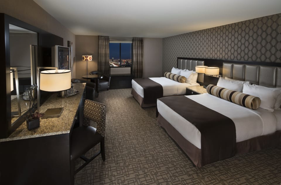 Gold Tower Deluxe Two Beds | Premium bedding, in-room safe, blackout drapes
