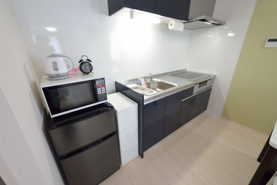 Kitchen & microwave & refrigerator