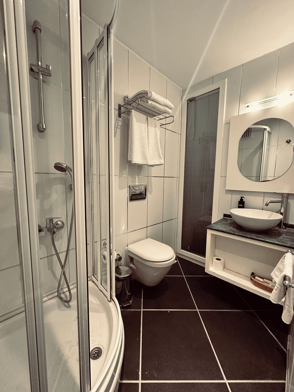 Economy Double or Twin Room | Bathroom | Shower, hydromassage showerhead, free toiletries, hair dryer