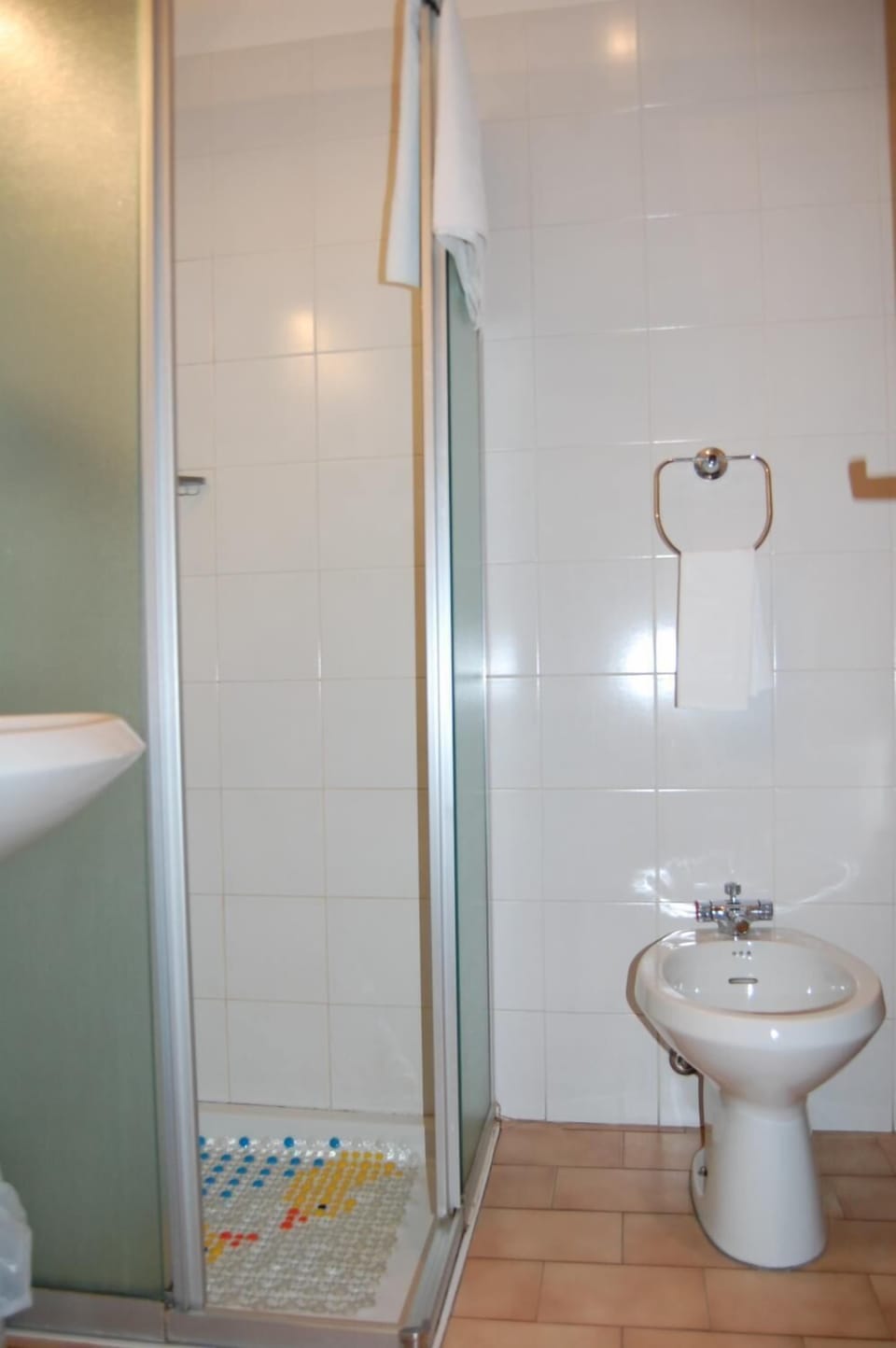 Shower, free toiletries, hair dryer, bathrobes