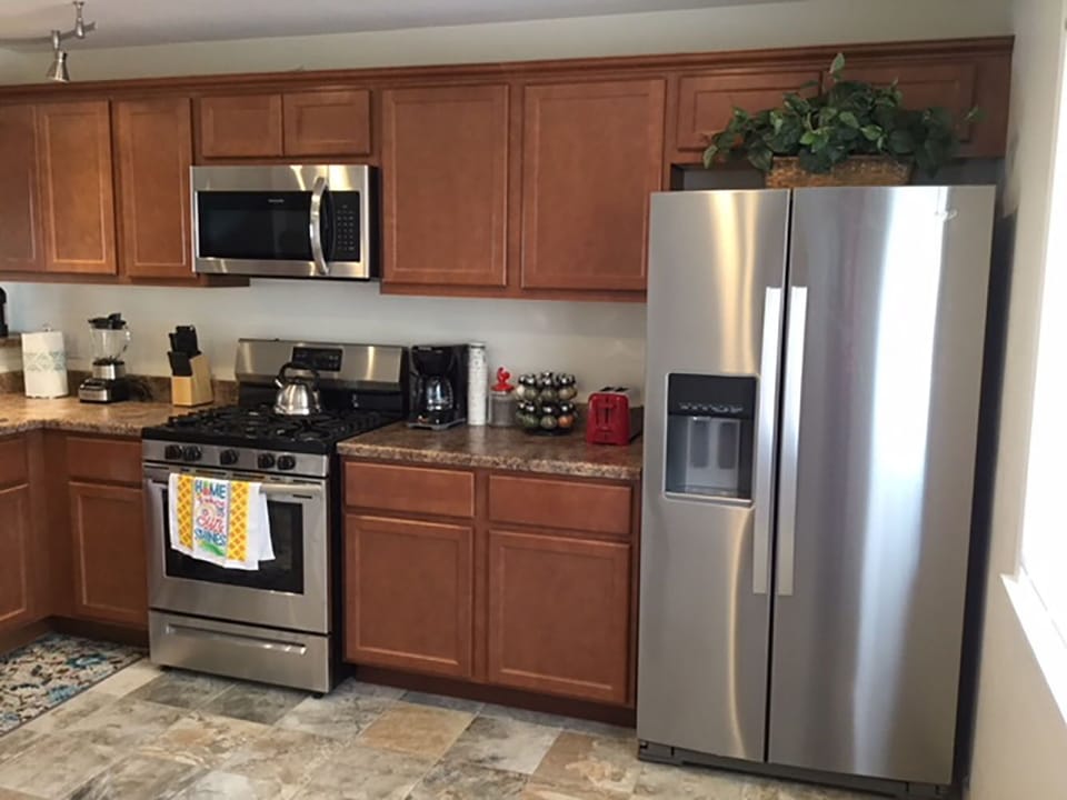Newly renovated kitchen with all the modern conveniences.
