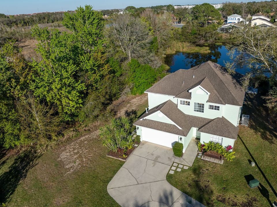 Home surrounded by nature