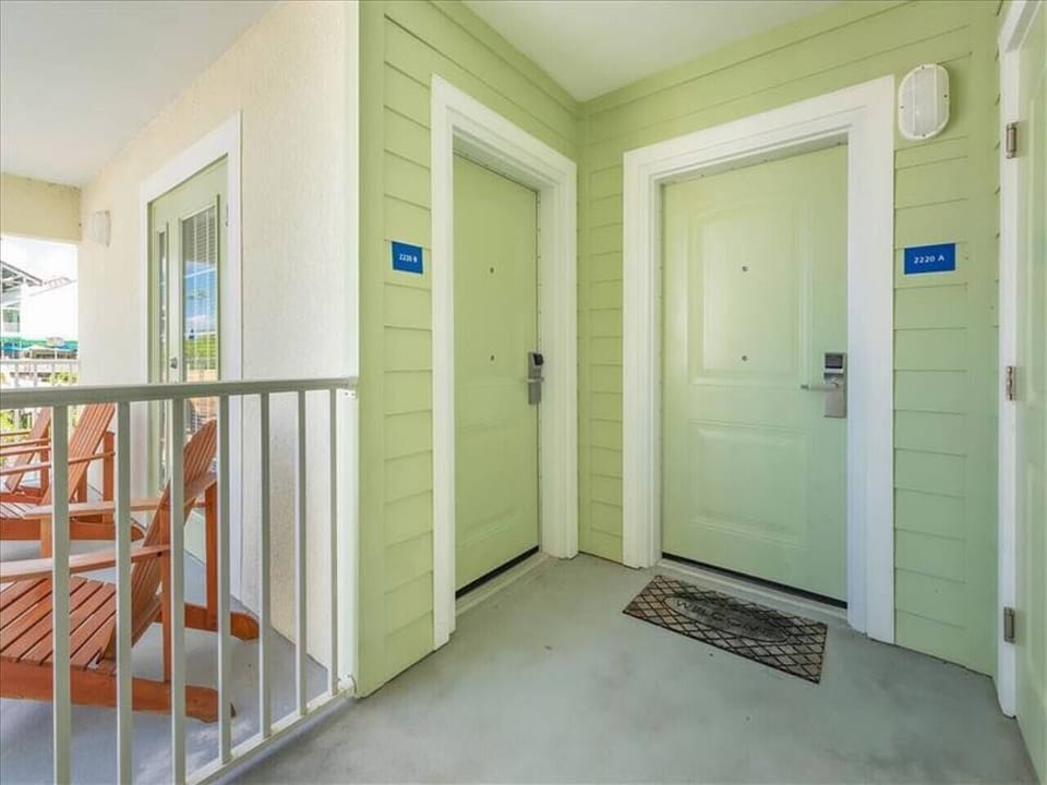 Entrance, both the A and B doors are entry into the unit