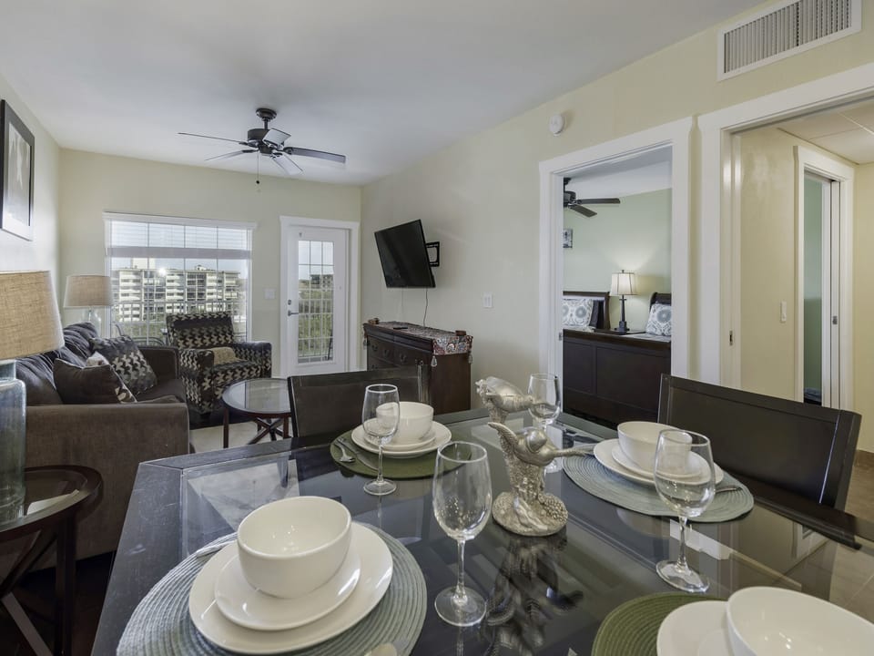 View of the unit from the kitchen