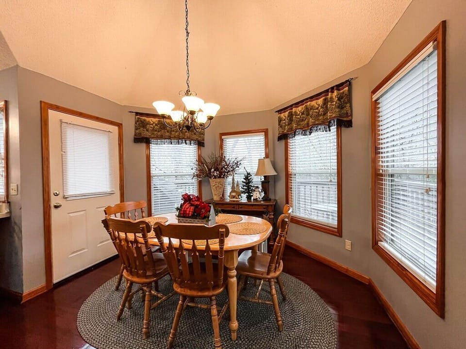 Comfortably seats your group for family dinners or game nights