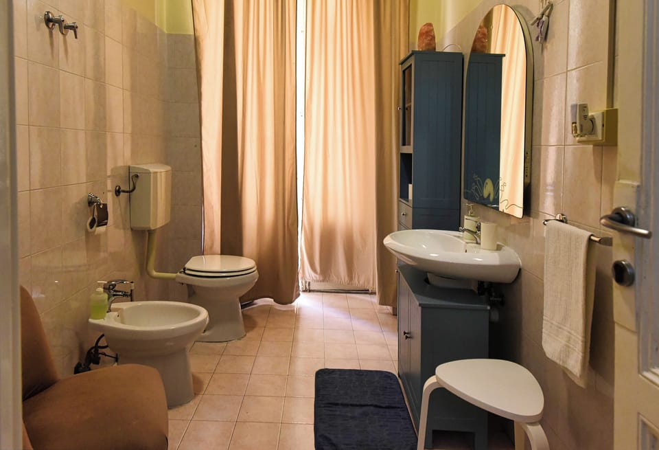 Double Room, Shared Bathroom | Bathroom | Hair dryer, towels, soap, toilet paper