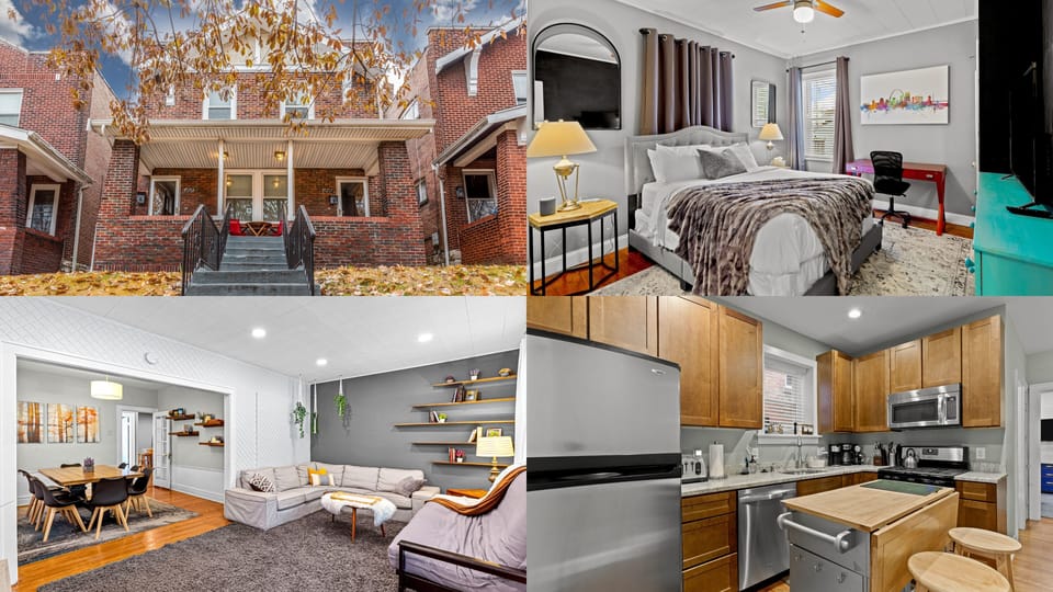 6 bedrooms & 2 baths. This duplex is two, 3bed/1bath apartments in one! 