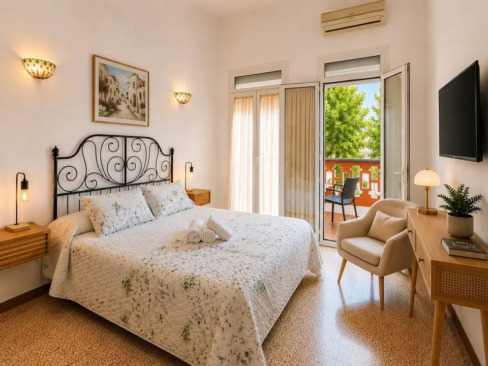 Double Room, Terrace | Premium bedding, minibar, blackout drapes, WiFi (free)
