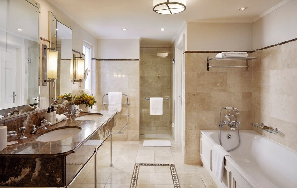 Suite, 1 Bedroom | Bathroom | Separate tub and shower, deep soaking tub, designer toiletries