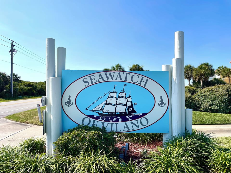 Entry sign for Seawatch Condos