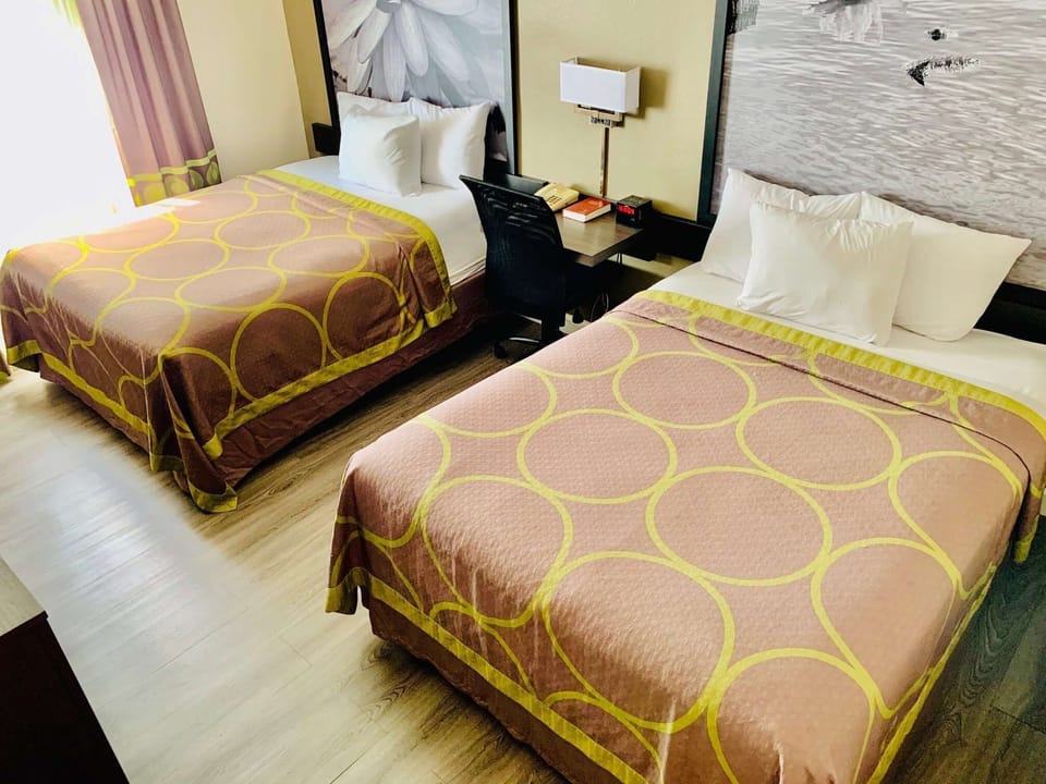 Room, 2 Queen Beds, Non Smoking | Hypo-allergenic bedding, in-room safe, desk, laptop workspace