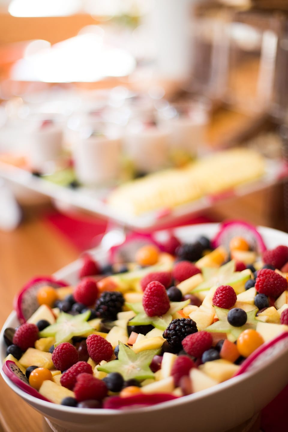 Buffet breakfast for a fee on weekends
