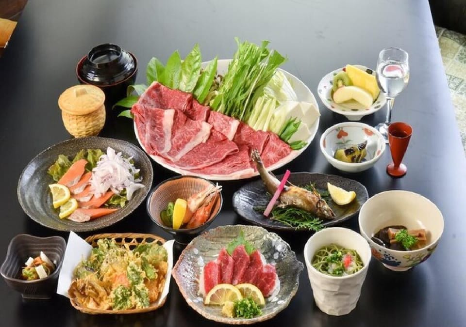  Bungo beef shabu-shabu kaiseki