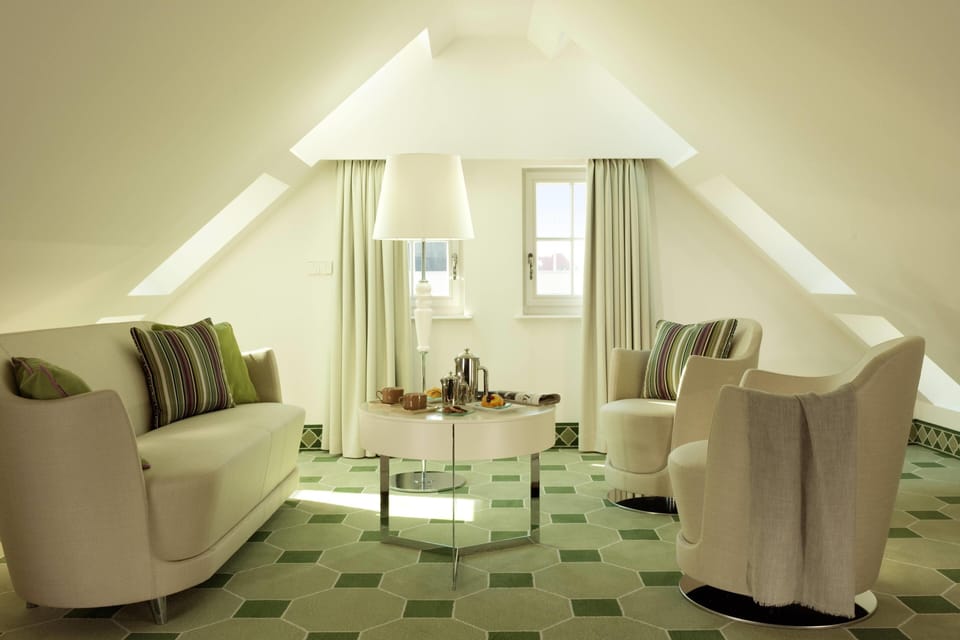 Hypo-allergenic bedding, free minibar, in-room safe, desk