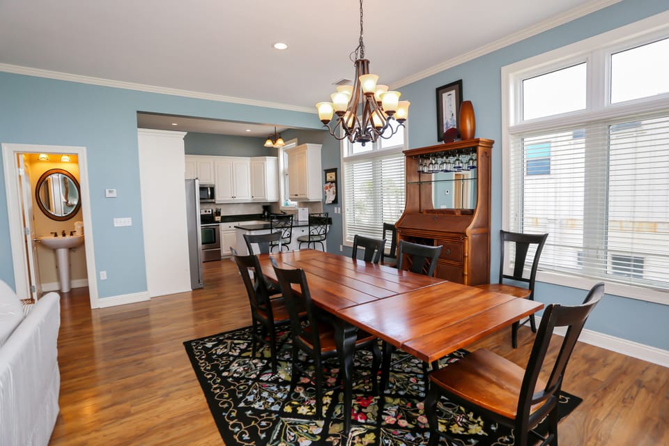 Dining Area, Kitchen & Half Bath