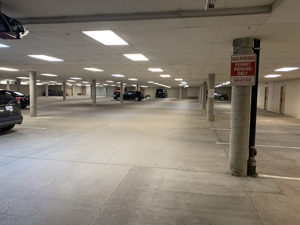 Heated Parking Garage. Nice warm car and no removing of snow/ ice! 