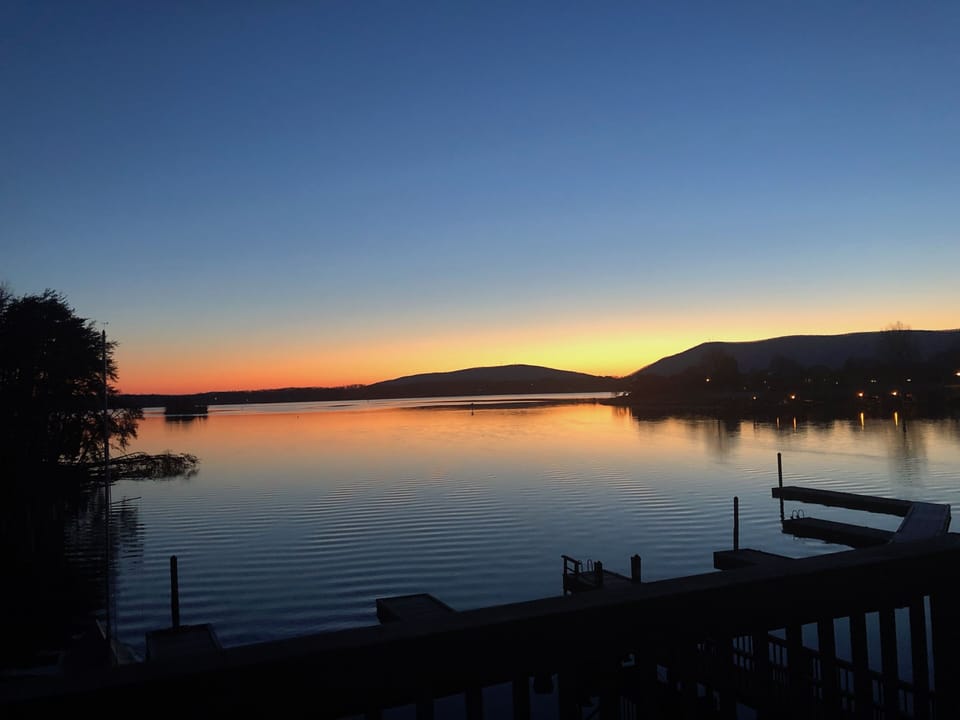 Beautiful views from the deck