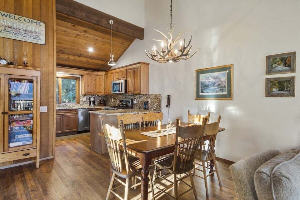 Dining room and kitchen