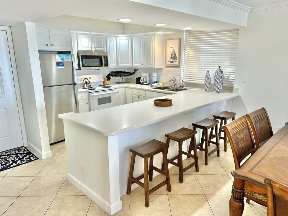 Fully stocked kitchen