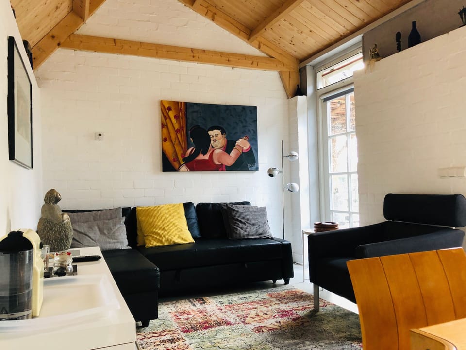 Comfort Double Room (Het Zadelhuis) | Living room | 66-cm flat-screen TV with cable channels, TV, Netflix
