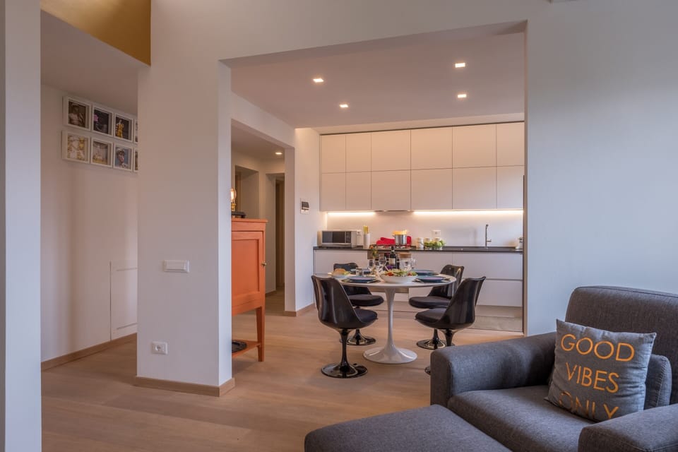 Superior Apartment, 2 Bedrooms | Living area | Flat-screen TV