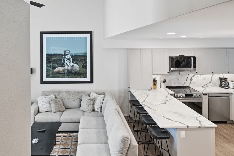 Living Room and Breakfast Bar