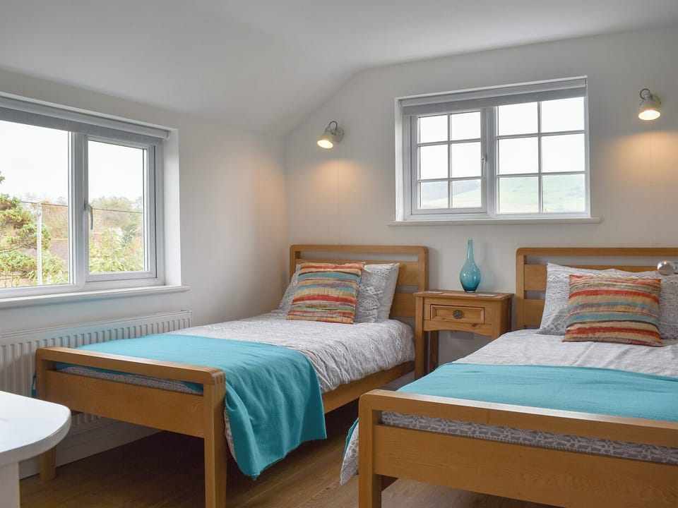 Comfy twin bedroom | Purbeck Apartment, Chideock