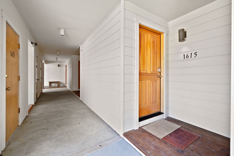 Covered Entry with Ski Closet