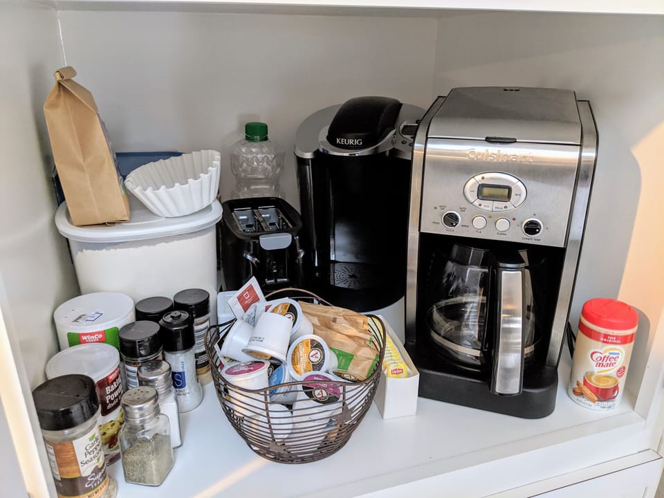Coffee and Keurig maker