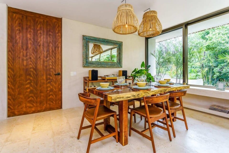Dining at home is wonderful here