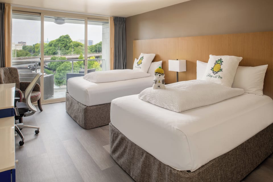 Room, 2 Double Beds, Balcony (Stumptown) | Premium bedding, down comforters, pillowtop beds, in-room safe