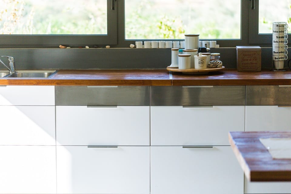 The bespoke kitchen is perfect for rustling up a feast. 