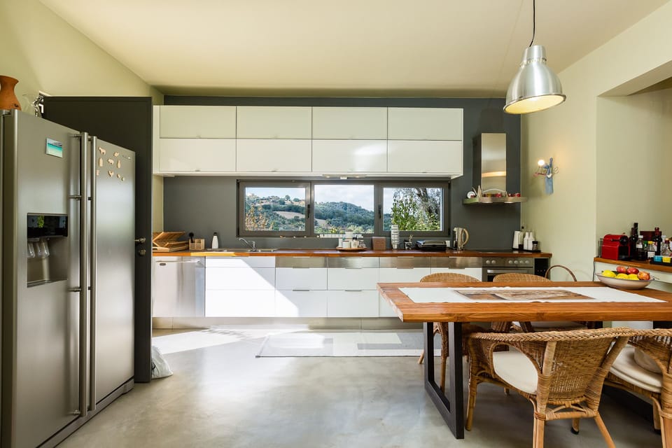 A fully equipped kitchen for culinary wonders. 