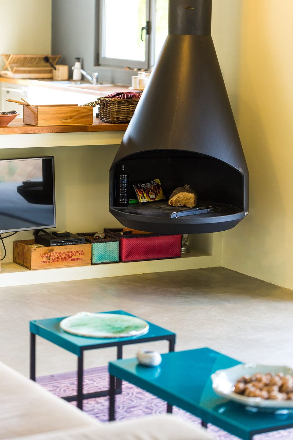 Bespoke fireplace for warm gatherings. 