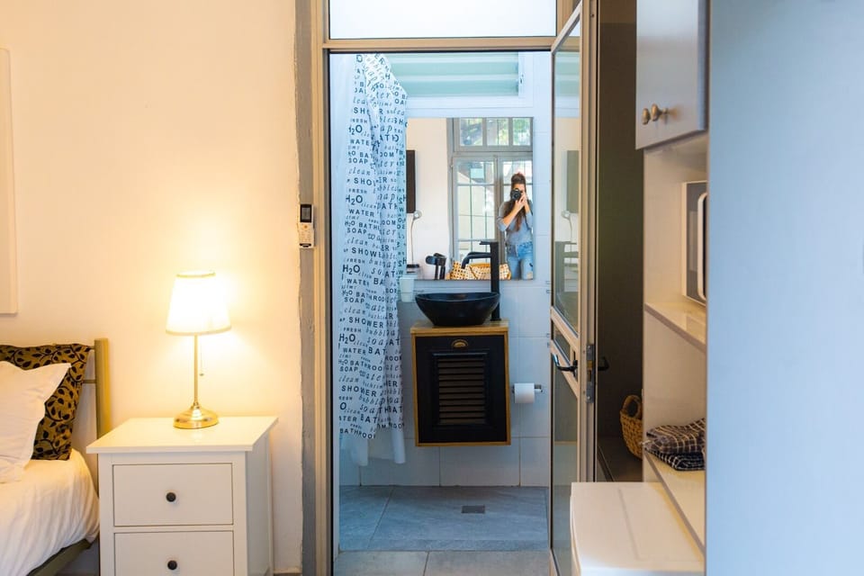 Double Room, Garden Area | Bathroom | Rainfall showerhead, hair dryer, towels, soap