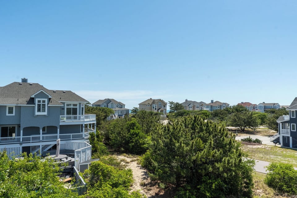 Large Deck off Third Level with Ocean Views