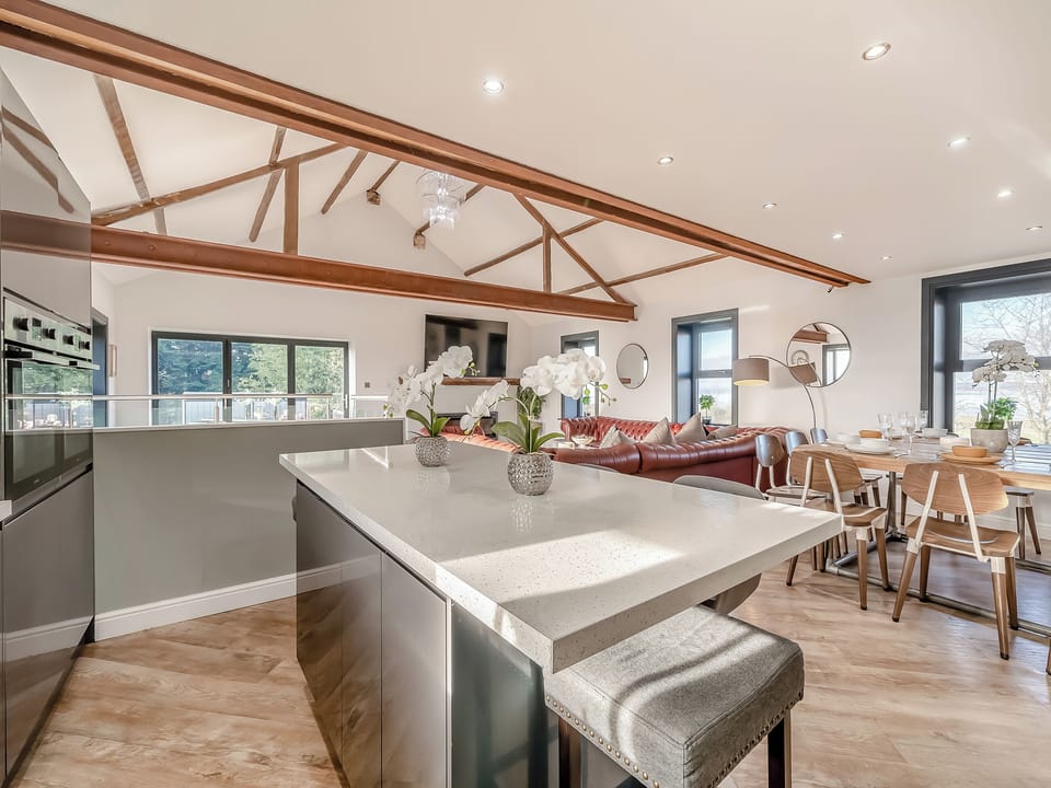 Open plan living space | North Plain Barn - North Plain Farm, Bowness-on-Solway