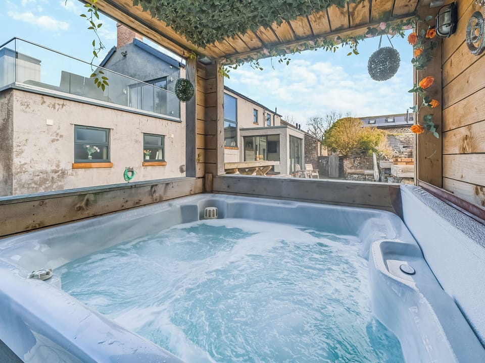 Hot tub | North Plain Barn - North Plain Farm, Bowness-on-Solway