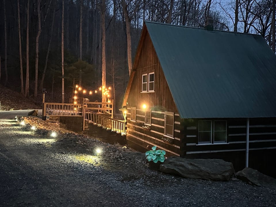 Outside lighting.