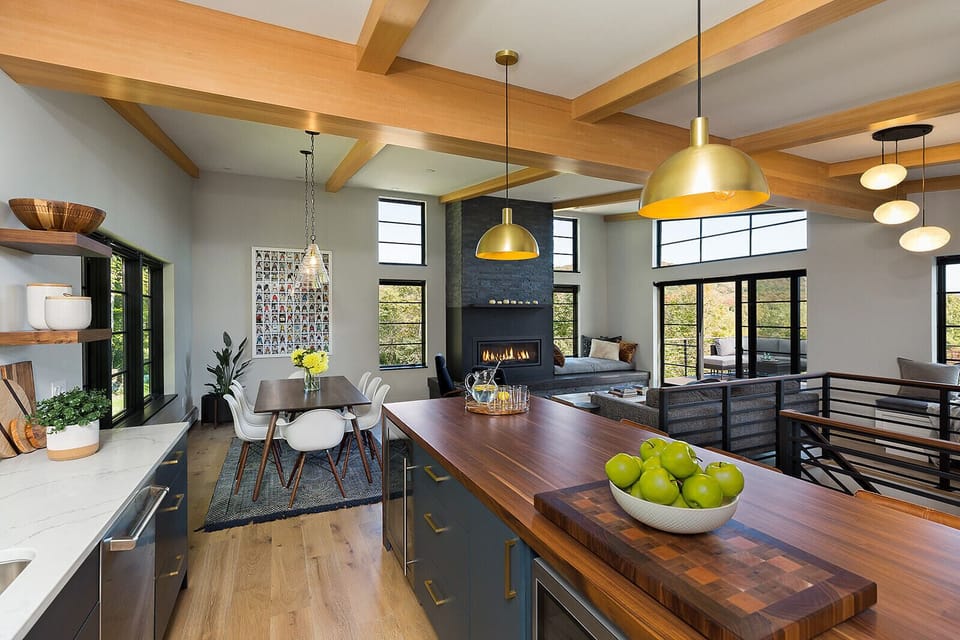 Kitchen and great room
