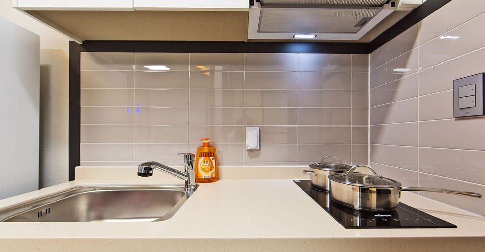 Ondol Room, 2 Bedrooms | Private kitchenette | Full-size fridge, microwave, stovetop, electric kettle