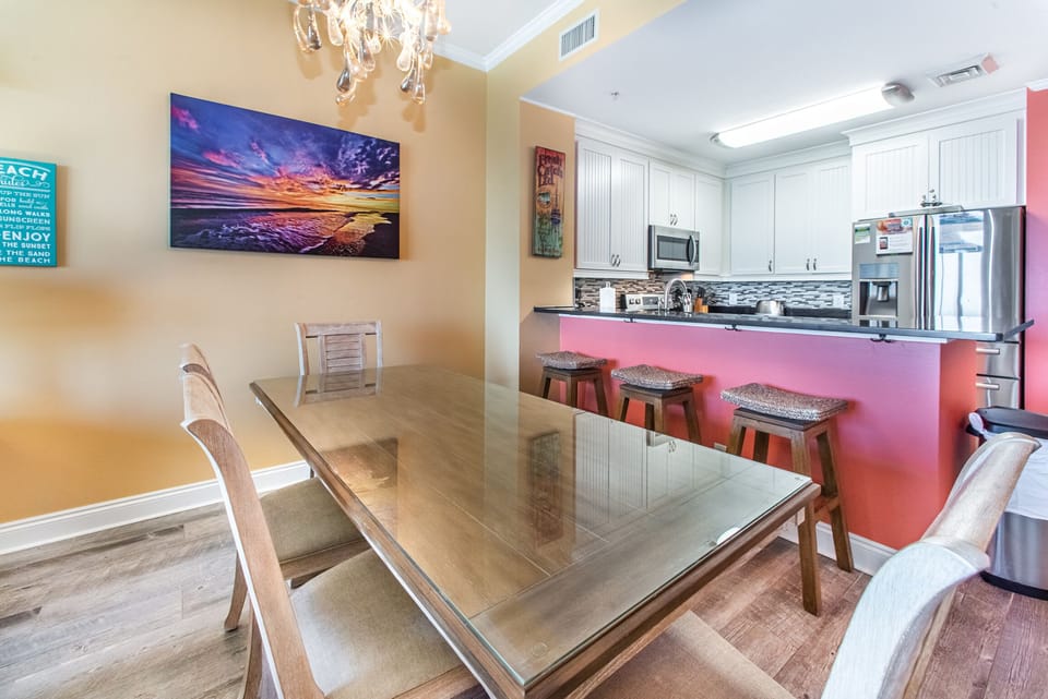 Dining room table and eat-in bar